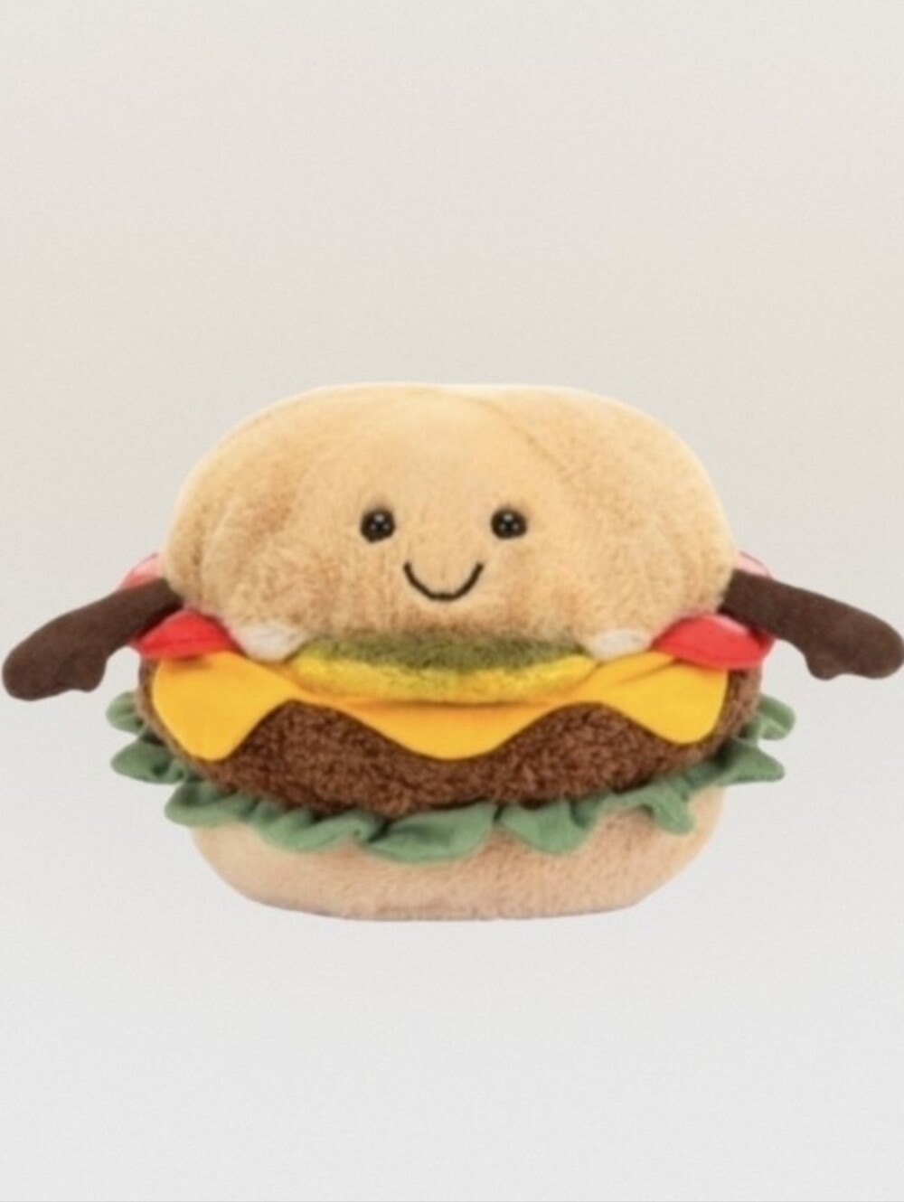 Jellycat Amuseables Burger 4.7x4.7x4.3" Soft & Plush BNWT Authentic